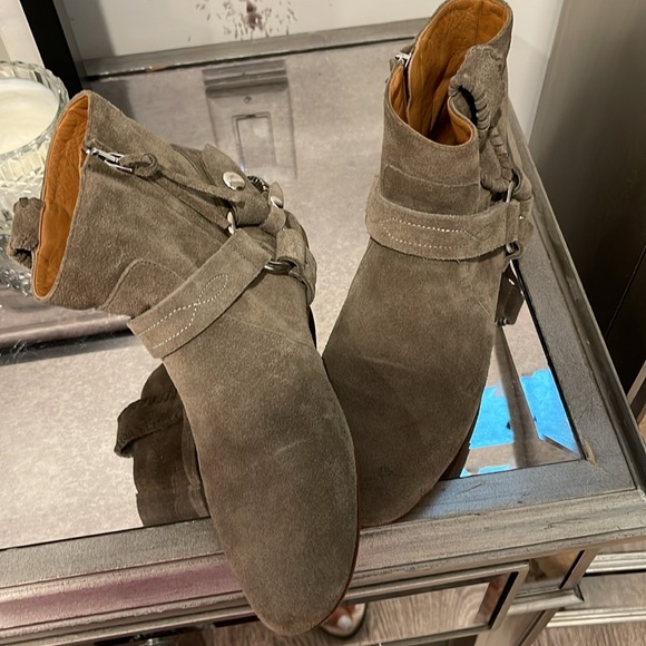 Isabel marant suede, flat booties - Picture 7 of 7